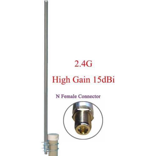 2.4g wifi antenna 15dBi wireless anenna omni fiberglass antenna high gain base station antenna outdoor roof monitor antenna 3pcs