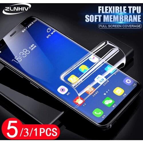 5/3/1Pcs soft full cover hydrogel film for huawei honor 7X 7S 7C 7A pro protective smartphone Not Glass phone screen protector