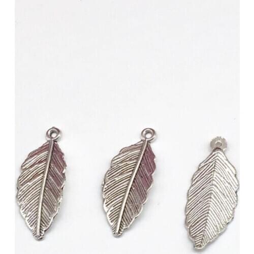 60pcs fashion antique Leaves charms alloy plant Leaves Pendants fit DIY Handmade necklace earring bracelet Jewelry Making