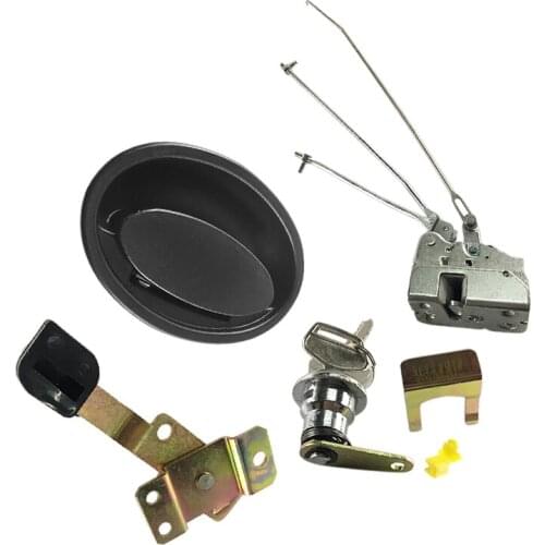 Excavator accessories PC200/210/220/240/300-8 cab door lock assembly inside and outside handle