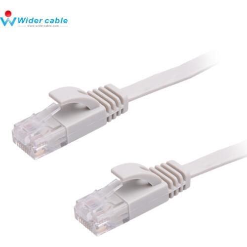 Free Shipping!!!!High Quality 32AWG UTP Ethernet Lan Cable 3M Flat CAT5E RJ45 Patch Cable Bare Copper Grey Color