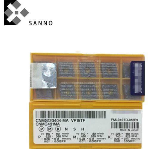 Free shipping! High quality and durable turning cutter CNMG120404-MA / CNMG120408-MA VP15TF / UE6020 cnc carbide turning inserts