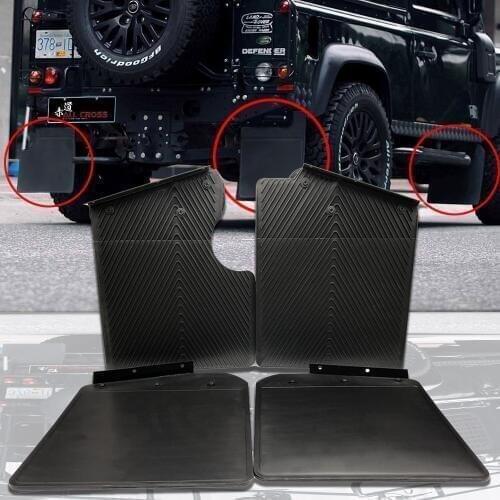 For land rover defend 90 Mudguard Front Rear Wheel Black Plastic Mud Flaps Mud Guard Car Fender