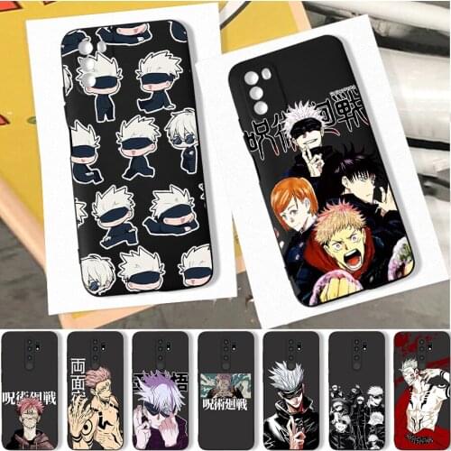 Jujutsu Kaisen Gojo Satoru Phone Case for Xiaomi Redmi Note 10 Pro 9 9C 9A Note 9 Pro for POCO M3 Pro X3 Pro F3 Soft Back Covers