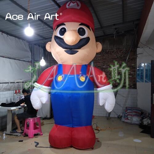 Giant Inflatable Mario cartoon game replica Balloon Inflatable character Mario Model for Events