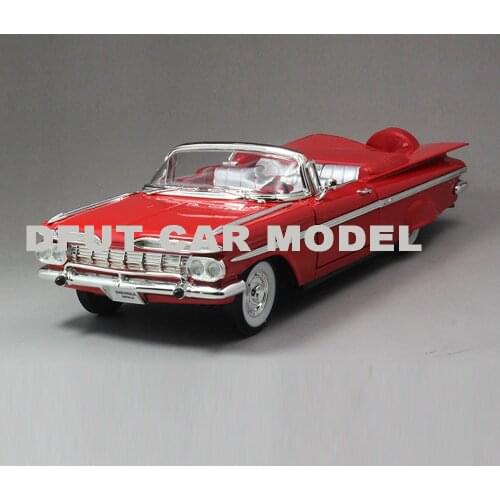 Diecast 1:18 Alloy Pull Back Toy Impala 1959 Car Model Of Childrens Toy Cars Original Authorized Authentic Kids Toys