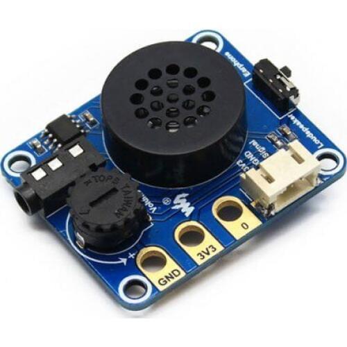 Speaker Expansion Module designed for Micro: bit, Music Player Compatible with 3.3V/5V Arduino Boards