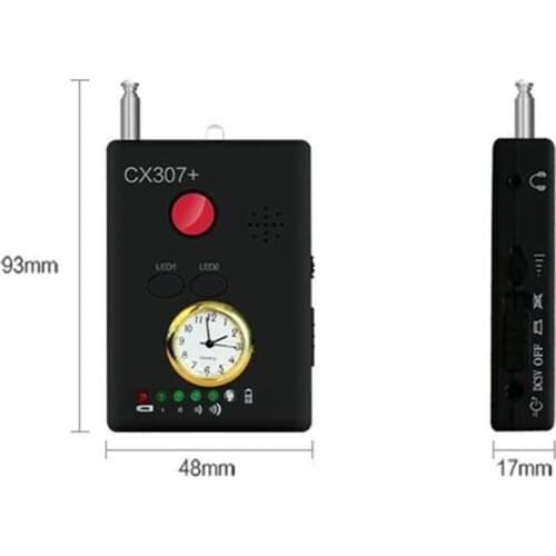 CX307+ Anti wiretap monitoring mobile phone anti candid Camera Detector signal monitoring positioning wireless scanning GPS