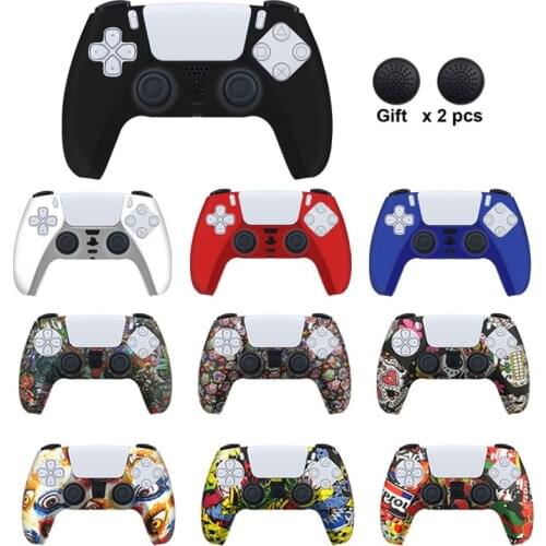 Soft Silicone Gel Rubber Cover For SONY Playstation 5 For PS5 Controller Protection Case For PS5 GamepadFor PS5 Accessories