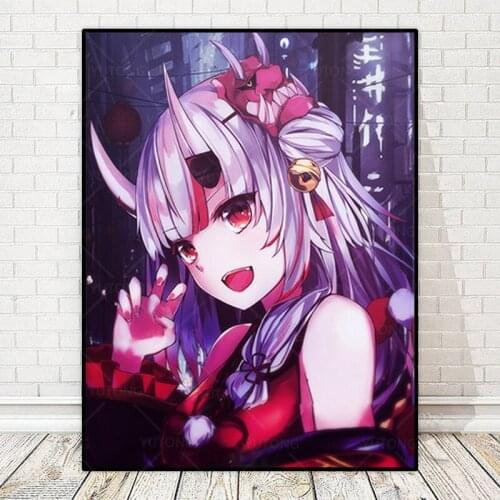 Nakiri Ayame Hololive Home Decor Canvas Posters Prints Decoration Art Wall Pictures Living Room Painting