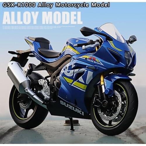 New 1:12 Gsx-R1000 Motorcycle Model Die-Casting Alloy Toy Motorcycle Racing Model Locomotive Childrens Toy Boy Gift Collection