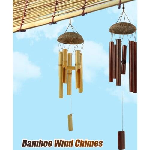 Wind Chime Coconut Shell Pendant Balcony Outdoor Yard Garden Home Decoration Metal Pipe Large Wind Chimes Bells Tubes