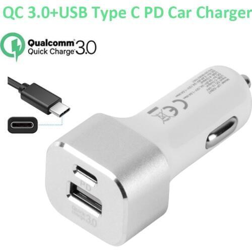 QC 3.0 USB Type C USB C PD Car Charger Power Charger For Car
