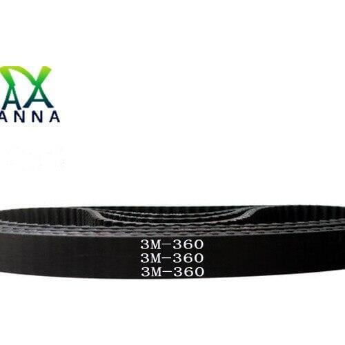HTD 3M Timing belt C= 360 363 366 369 width 6/9/15mm Teeth 120 121 122 123 HTD3M synchronous 360-3M 363-3M 366-3M 369-3M