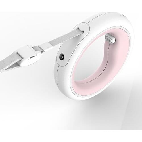 Luminous Retractable Dog Leash Rechargeable LED Light Pet Lead Roulette Rope 3 Meters Long Fashion Leash For Small and Big Dogs