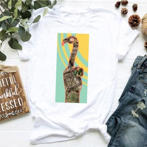 Women Cartoon O-neck TopsShort Sleeve Ladies Graphic Top O-neck Tshirt Clothes T Casual Female Clothes Summer New