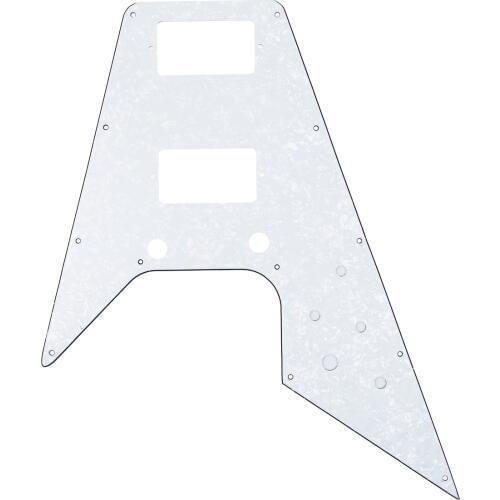 Replacement Pickguard For '67 Reissue Series Gibson Flying V - White Pearl