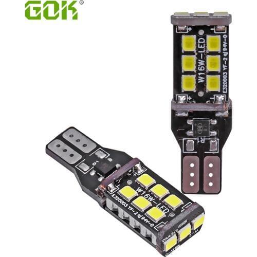 10PCS New Canbus 7.5w T15 LED W16W t10 15SMD Car LED T10 15LED 2835 SMD NO ERROR Back UP light rear Lamp white Car styling