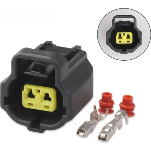 Free shipping 100 pcs DJ7028K-0.6-21 2 pins female auto electrical plug waterproof wire harness connector