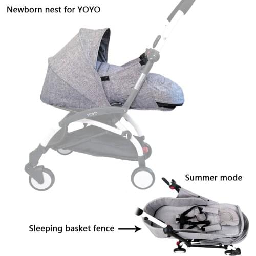 Baby Stroller Birth Nest Newborn Sleeping Bag Stroller Accessories For Babyzen YOYO+ Yoya Babytime Carriages Winter Basket