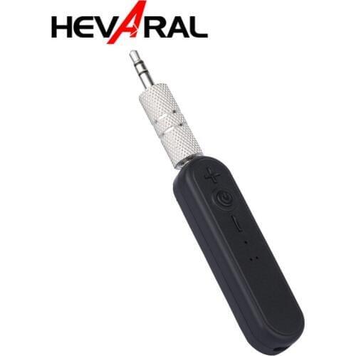 Hevaral Bluetooth Receiver 3.5mm Jack AUX Handsfree Auto Wireless Adapter Music Audio Support Volume Control Car Kit Universal