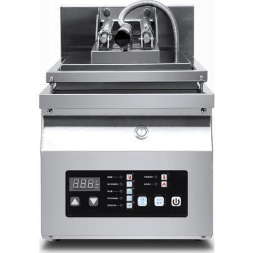 Commercial electric 110V &220V automatic single gyoza grill machine dumpling cooker grill with auto water spary for sale