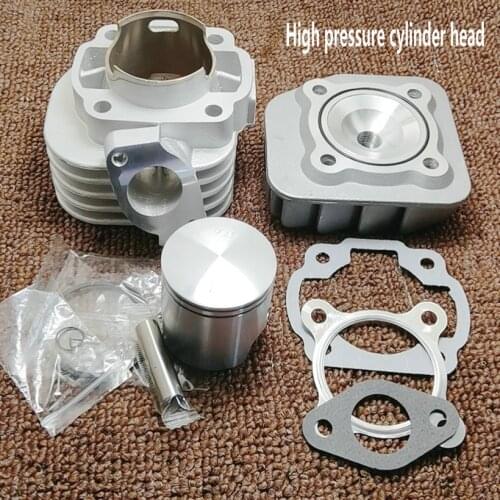 JOG50 Cylinder Kit 47.6mm ZR50 EVO50 3KJ Big Bore Racing Set Head Pin 10mm Tuning Upgrade Jog Zr Evo 50