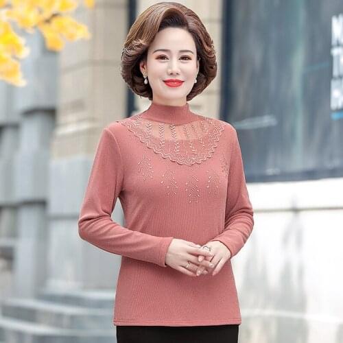 Lace Turtleneck Basic T Shirt Women Long Sleeve Warm Velvet Tops Fall Winter Tee Shirts Femme Korean Plus Size Thick Pullover
