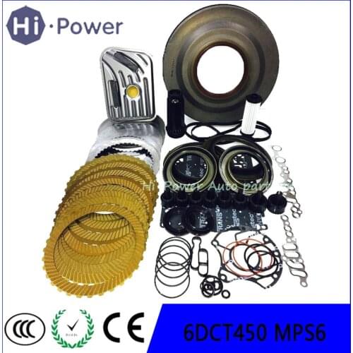 MPS6 6DCT450 Auto Transmission Gearbox Front Clutch Cover Oil Seal & Rebuild Part Steel Plates for Ford Mondeo & Focus 6-Sp DSG