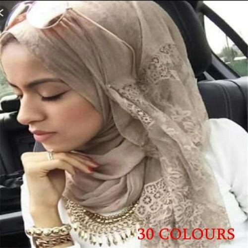 2020 Hot sale fashion solid plain luxury viscose flower lace elegant women scarf/scarves shawls Muslim hijab wraps bandana 10pcs