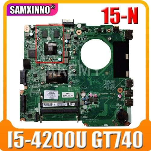 DA0U82MB6D0 Laptop motherboard For HP Pavillion 15-N 15-N005TX I5-4200U GT740 2GB Notebook Mainboard U82 N14P-GV2-S-A1