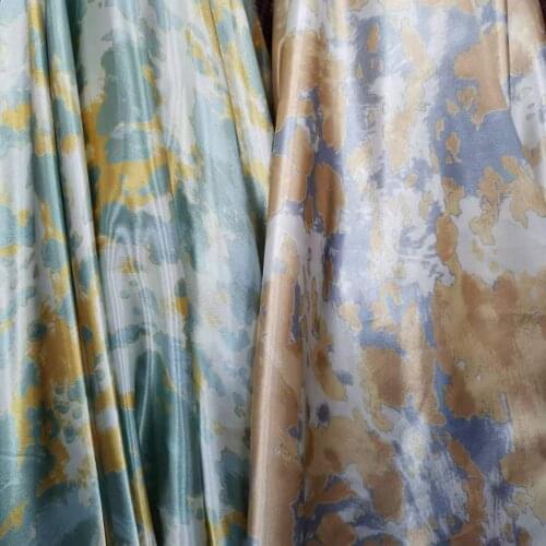 Ombre Soft Satin DIY Tissue Ribbon Material Glossy Polyester Tilda Scarf Textile