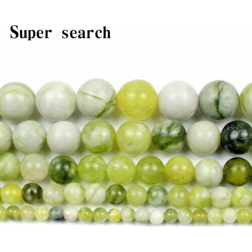 Natural White Green Chalcedony 4-12mm round loose bead bracelet necklace earrings making jewelry craft finding handmade material