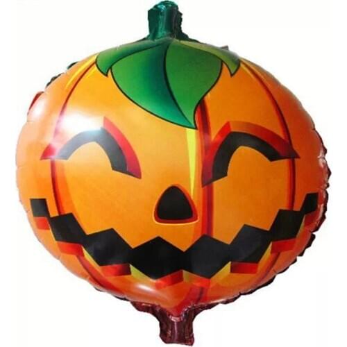 New 5PCs 18 Inch Inflatable Balloons Foil Halloween Pumpkin Balls For Holidays Helium Ballon Party Deocation Kids Toys