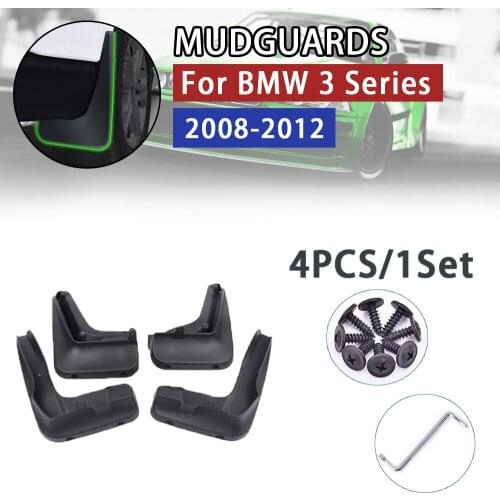 Front Rear Mud Flaps For BMW E91 Touring BMW 3 Series E90 Sedan Saloon 2012-2008 Mudguards Mud Flap Splash Guards 2009 2010