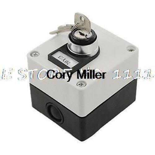 AC 660V 3 Position Key Lock Rotary Select Selector Switch Station Screw Terminal
