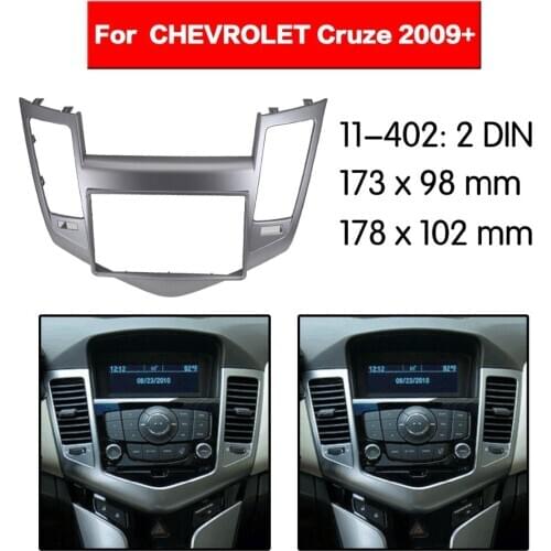 Double DIN fascia facia panel plate frame for CHEVROLET Cruze 2009-2012 Stereo Fascia Dash CD Trim Installation Kit 11-407