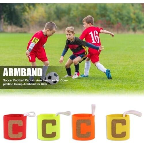 Durable Armband Multi-function Delicate Texture Kids Adjustable Soccer Football Captain Arm Band Leader Competition Armband