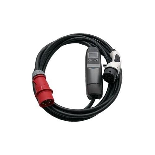 Adjustable 22kw ev charger portable charging cable for electric car type 2 three phase EV portable Charger