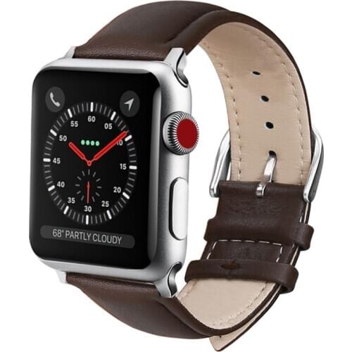 Leather Watch Strap For Apple Watch 6 SE Band 44mm 40mm iWatch Series 5 4 Bands For Applewatch 3 2 1 42mm 38mm Accessories
