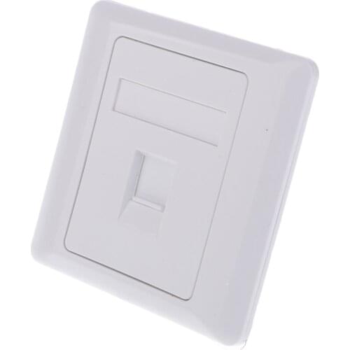 RJ45 Socket Single Port Wall Outlet Face Over Network Ethernet Top Quality