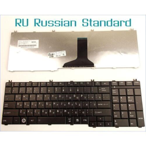 Russian RU Version Keyboard for Toshiba Satellite AEBL6U00120-US 9J.N9082.001 NSK-TA001 PK130190300 V000210270 Laptop Black