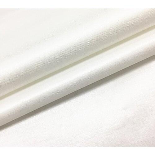 Pure white natural silk cotton satin fabric smoothly heavier very thick 31momme for dress,SCT766