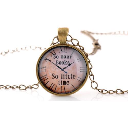 Lureme Time Gem Series Vintage Charm Necklace for Girls and Women (NLB001)