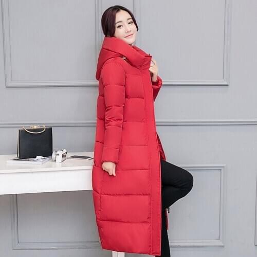 Jacket Women Winter Parkas Thick Down Cotton Jackets Hooded Ladies Coats Long Female Clothes Jaqueta Feminina LWL657