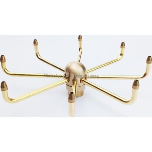 Brass music fountain,rotary fountain nozzle,pool nozzle,spray fountain,pool landscape fountain