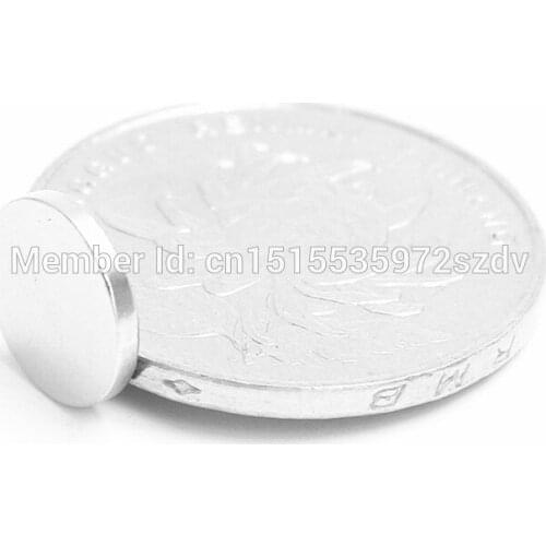 100pcs Strong Round Dia 10mm x 1.5mm N35 Rare Earth Neodymium Magnet Art Craft Fridge free shipping