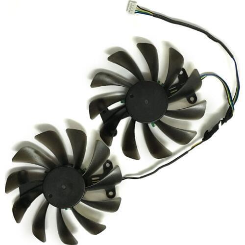 2pcs/lot GPU GTX1070 video fan For kuroutoshikou GALAXY GeForce GTX 1070 Graphics Card cooling system as replacement