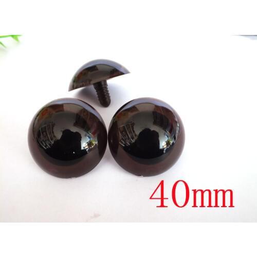 30pcs 40mm Safety eyes Brown Large size safety eyes DIY Craft Bear Doll Animal Puppet Toy Doll Accessories