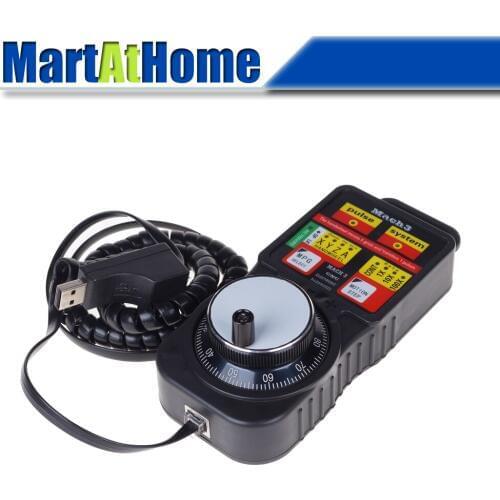 CNC 4-Axis MACH3 USB ModS ModbuS Controller Manual Pulse Generator with Electronic Handwheel
